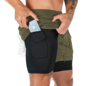 Shorts Para Treino 2 em 1 Esporte Air Effect